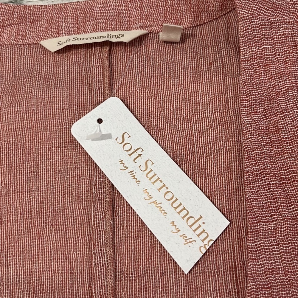 Soft Surroundings Whisper Linen Topper Size Small NWT - Picture 4 of 7